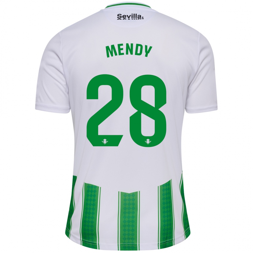 Niño Camiseta Nobel Mendy #28 Blanco 1ª Equipación 2023/24 La Camisa