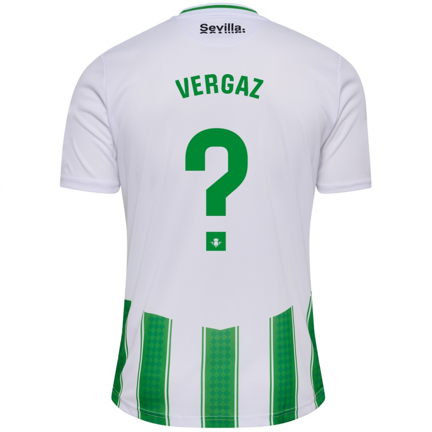 Niño Camiseta Alejandro Vergaz #0 Blanco 1ª Equipación 2023/24 La Camisa