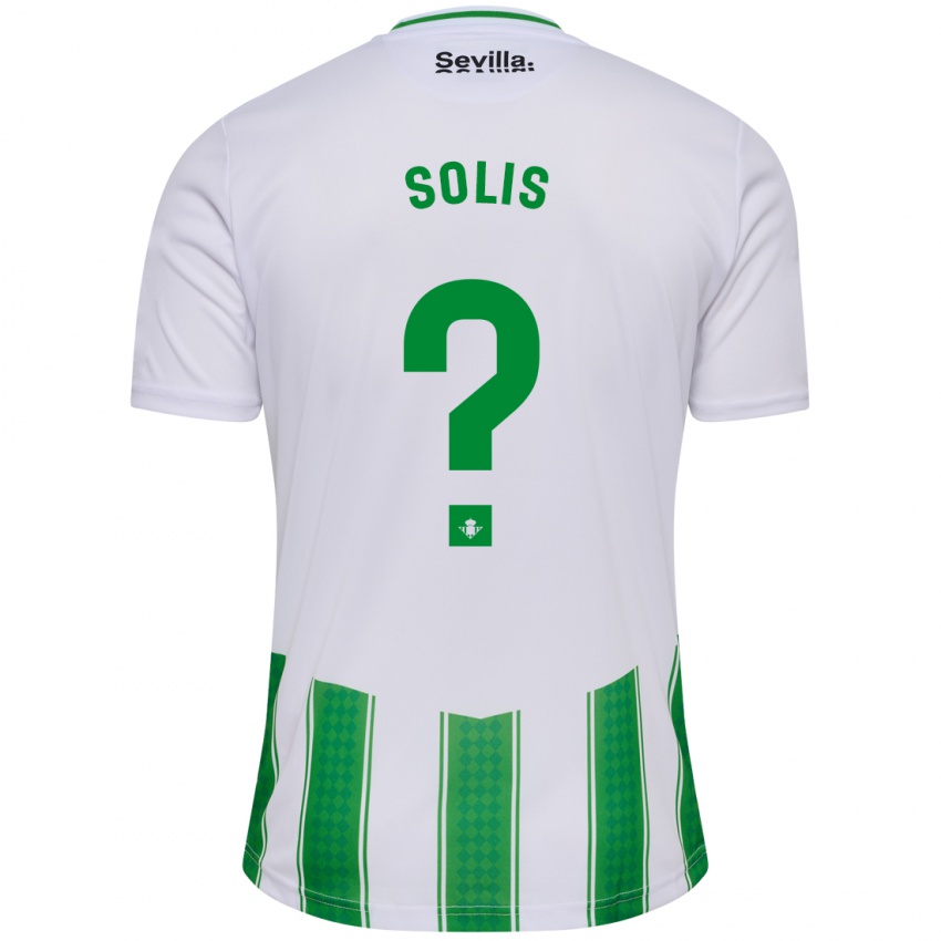Niño Camiseta Marcos Solís #0 Blanco 1ª Equipación 2023/24 La Camisa