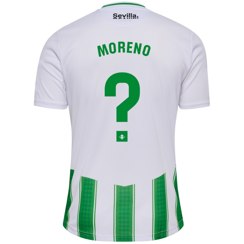 Niño Camiseta Agus Moreno #0 Blanco 1ª Equipación 2023/24 La Camisa