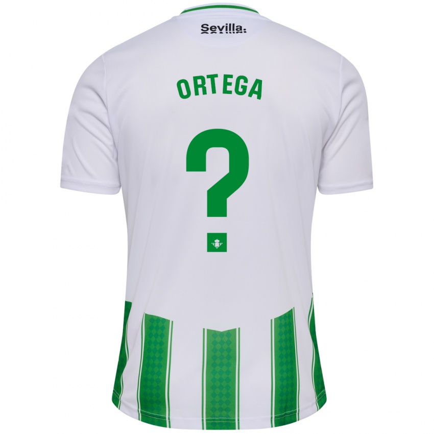 Niño Camiseta José María Ortega #0 Blanco 1ª Equipación 2023/24 La Camisa