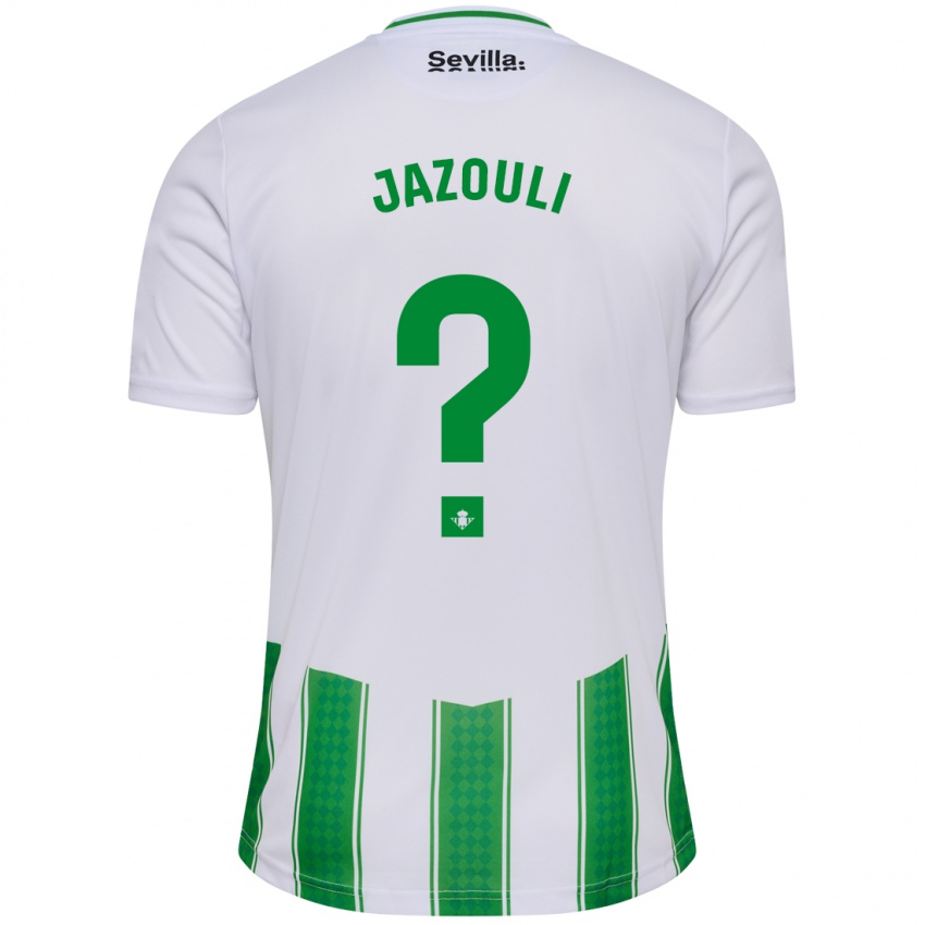 Niño Camiseta Mohamed Jazouli #0 Blanco 1ª Equipación 2023/24 La Camisa