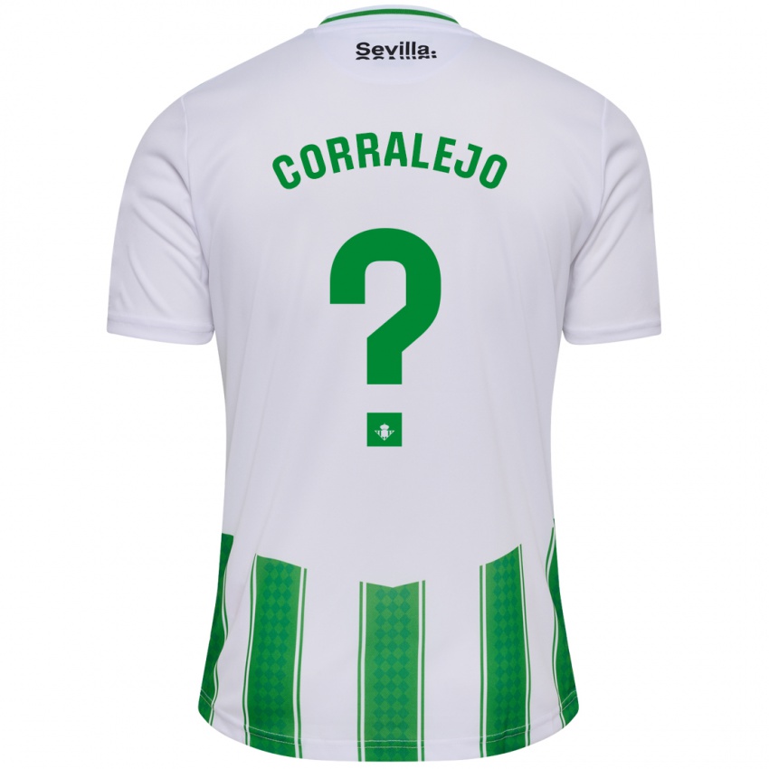 Niño Camiseta Iván Corralejo #0 Blanco 1ª Equipación 2023/24 La Camisa