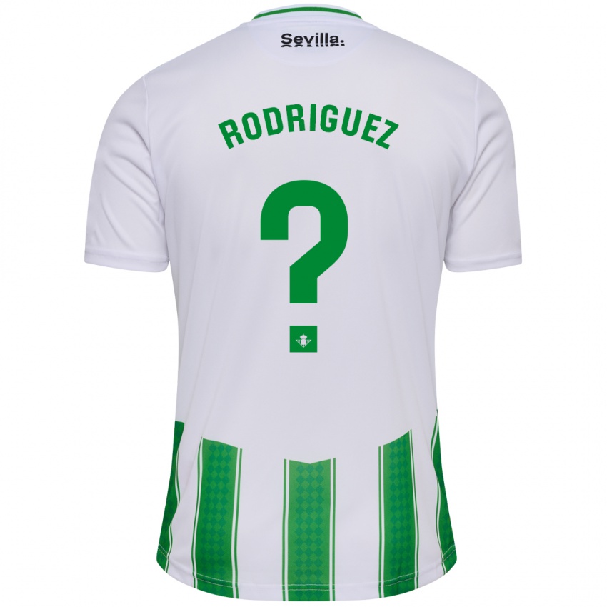 Niño Camiseta Jesús Rodriguez #0 Blanco 1ª Equipación 2023/24 La Camisa