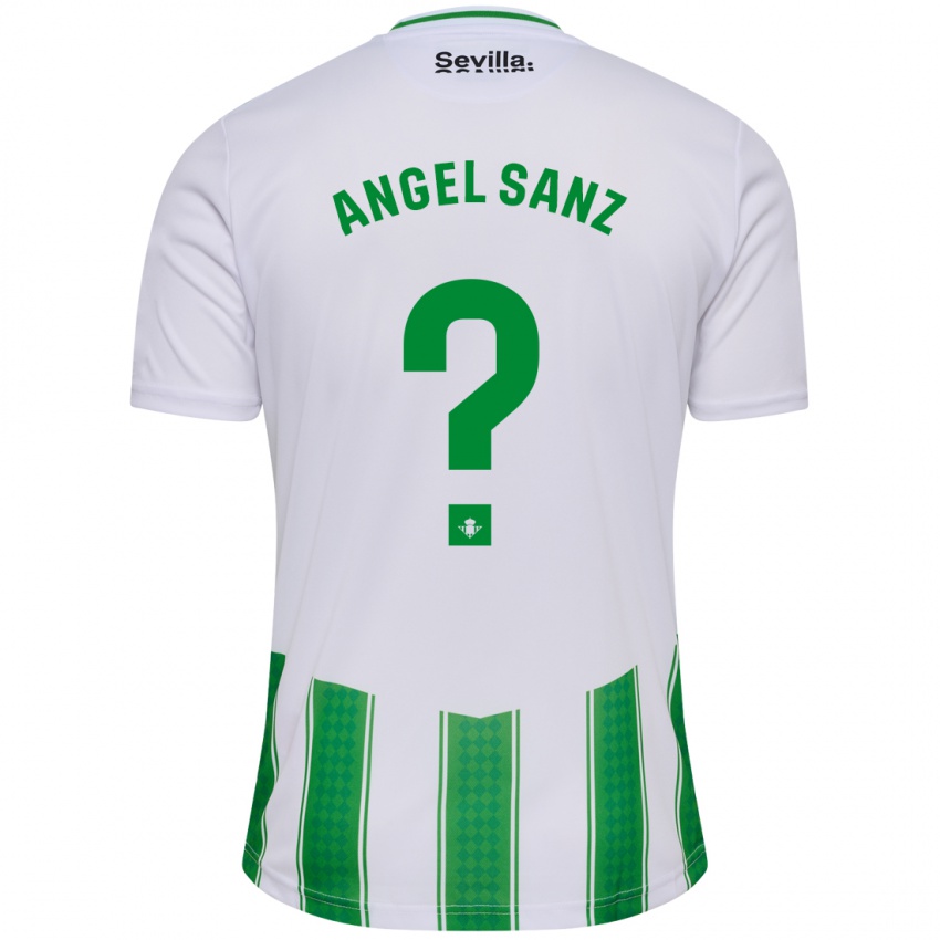 Niño Camiseta Miguel Ángel Sanz #0 Blanco 1ª Equipación 2023/24 La Camisa