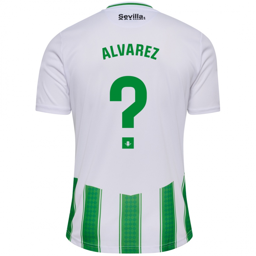 Niño Camiseta Marco Álvarez #0 Blanco 1ª Equipación 2023/24 La Camisa
