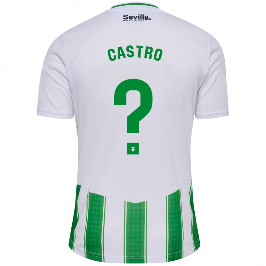 Niño Camiseta Baldu Castro #0 Blanco 1ª Equipación 2023/24 La Camisa
