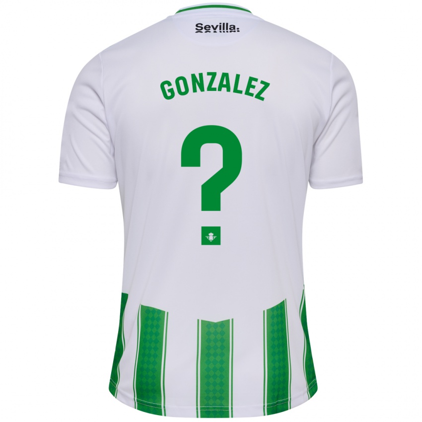 Niño Camiseta David González #7 Blanco 1ª Equipación 2023/24 La Camisa