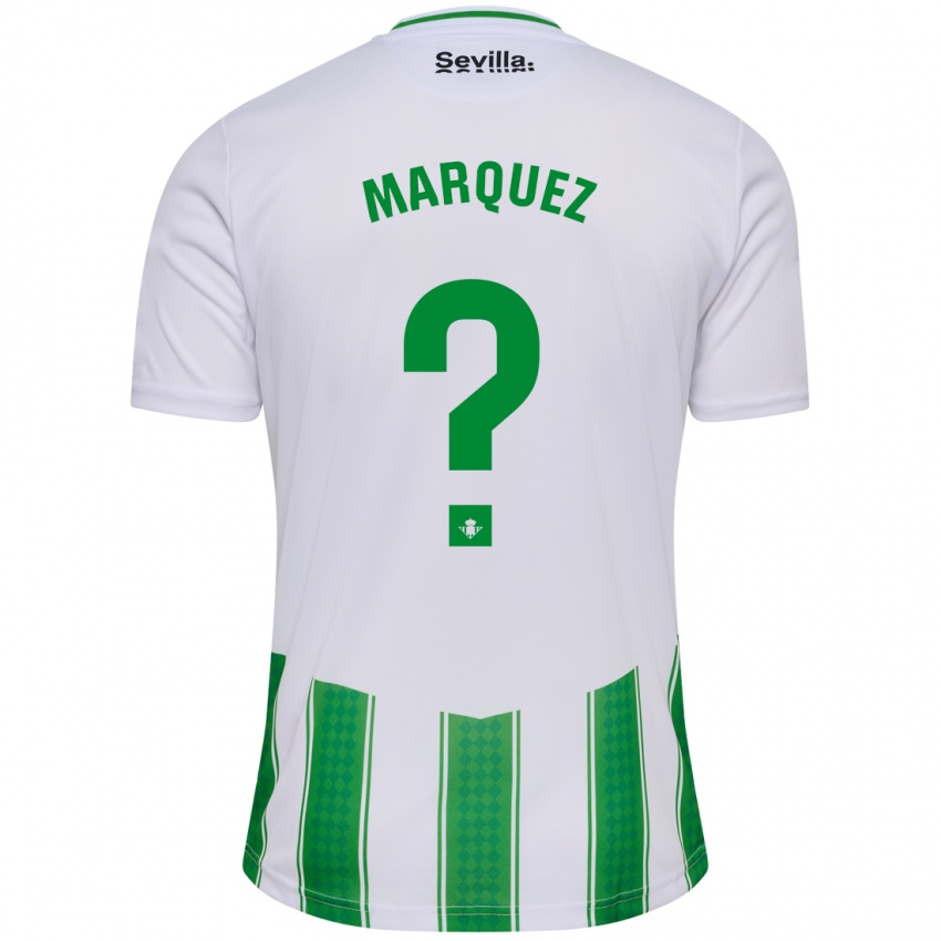 Niño Camiseta Enrique Márquez #0 Blanco 1ª Equipación 2023/24 La Camisa