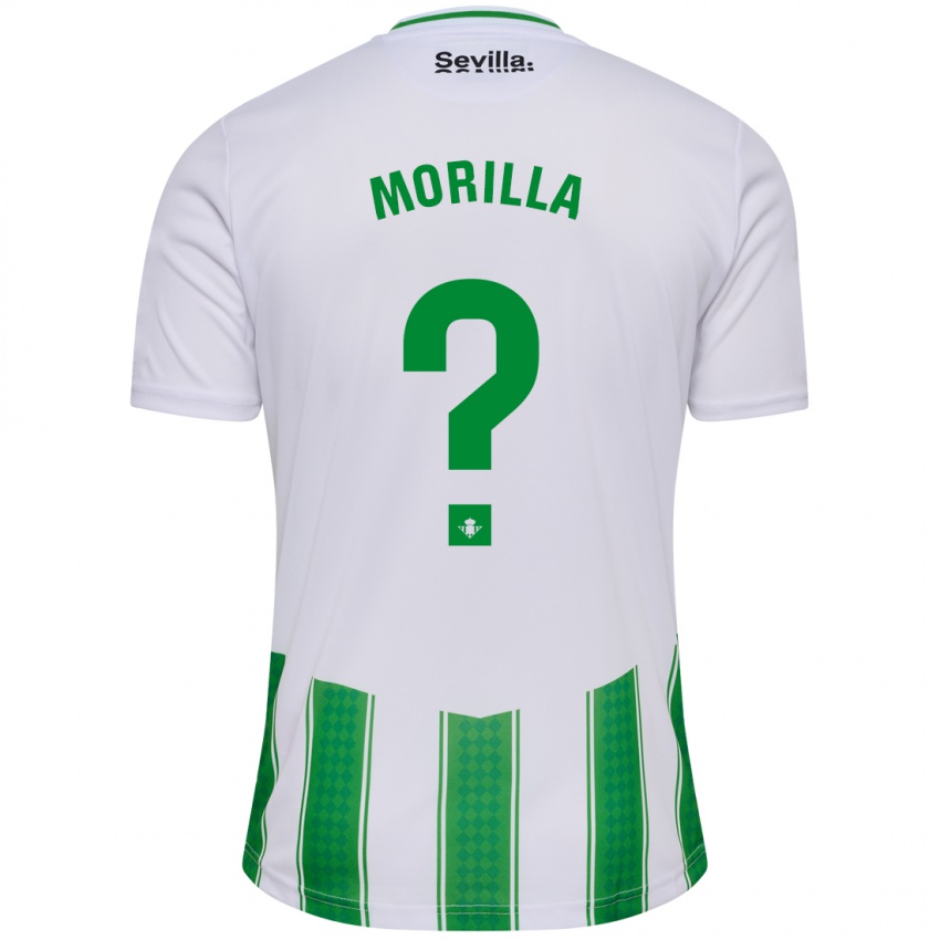 Niño Camiseta Jairo Morilla #0 Blanco 1ª Equipación 2023/24 La Camisa