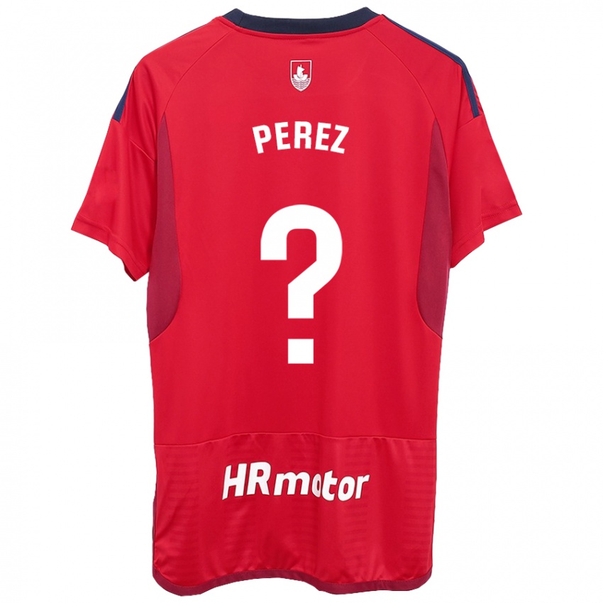 Niño Camiseta Bruno Perez #0 Rojo 1ª Equipación 2023/24 La Camisa