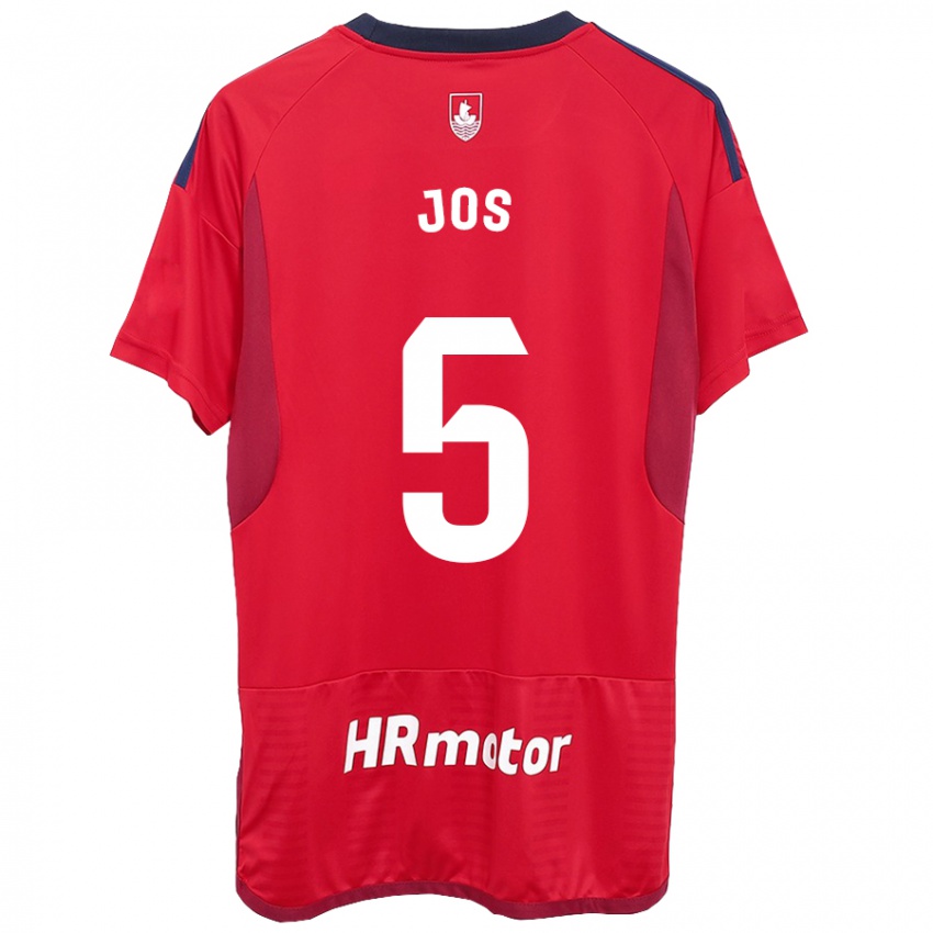 Niño Camiseta Josune Urdaniz Maurin #5 Rojo 1ª Equipación 2023/24 La Camisa