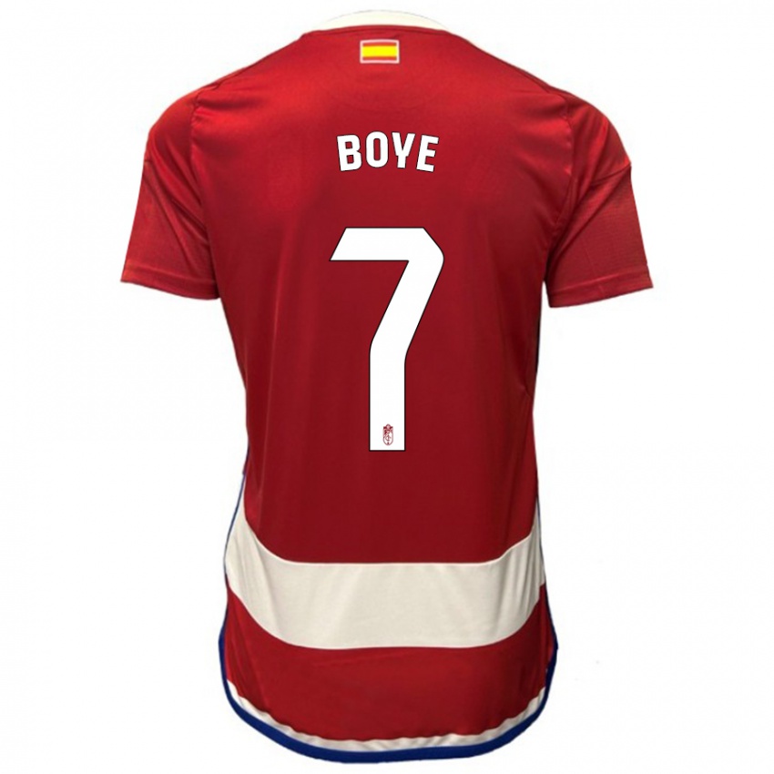 Niño Camiseta Lucas Boyé #7 Rojo 1ª Equipación 2023/24 La Camisa