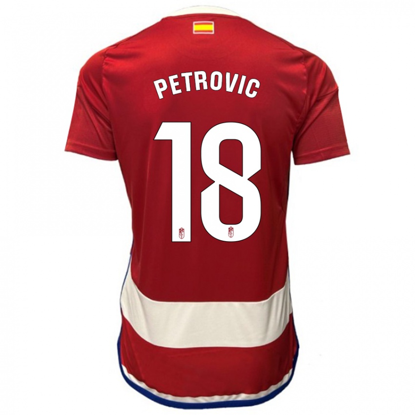 Niño Camiseta Njegos Petrovic #18 Rojo 1ª Equipación 2023/24 La Camisa
