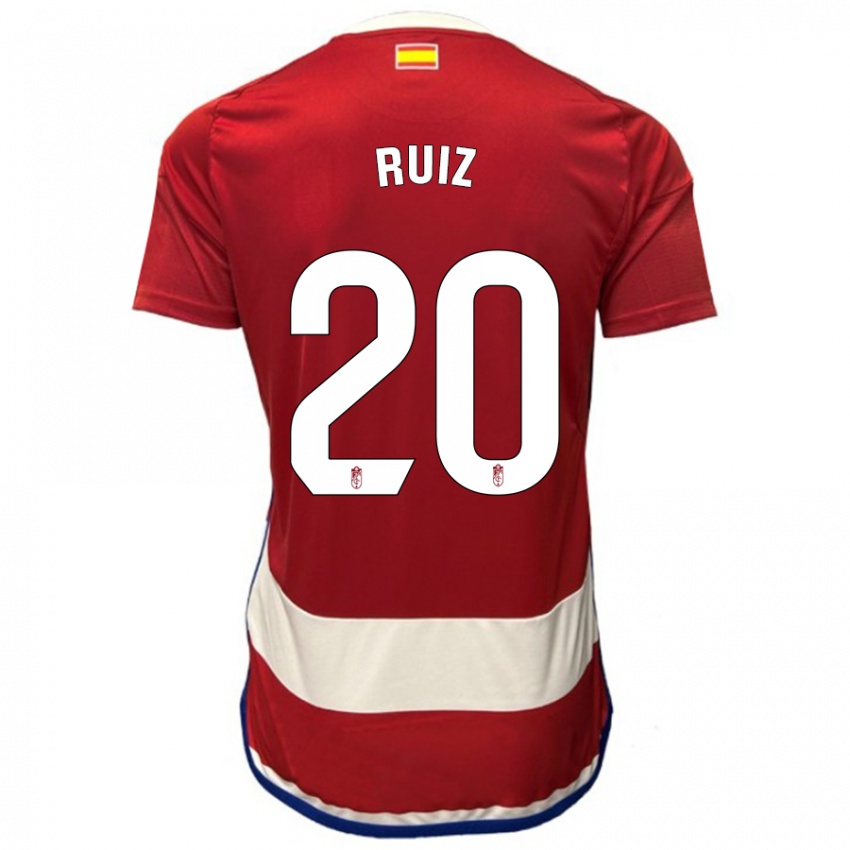 Niño Camiseta Sergio Ruiz #20 Rojo 1ª Equipación 2023/24 La Camisa