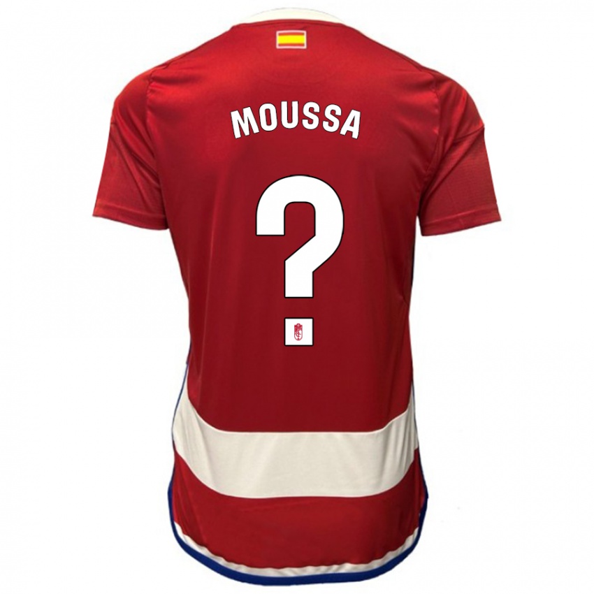 Niño Camiseta Ismael Mahamadou Moussa #0 Rojo 1ª Equipación 2023/24 La Camisa