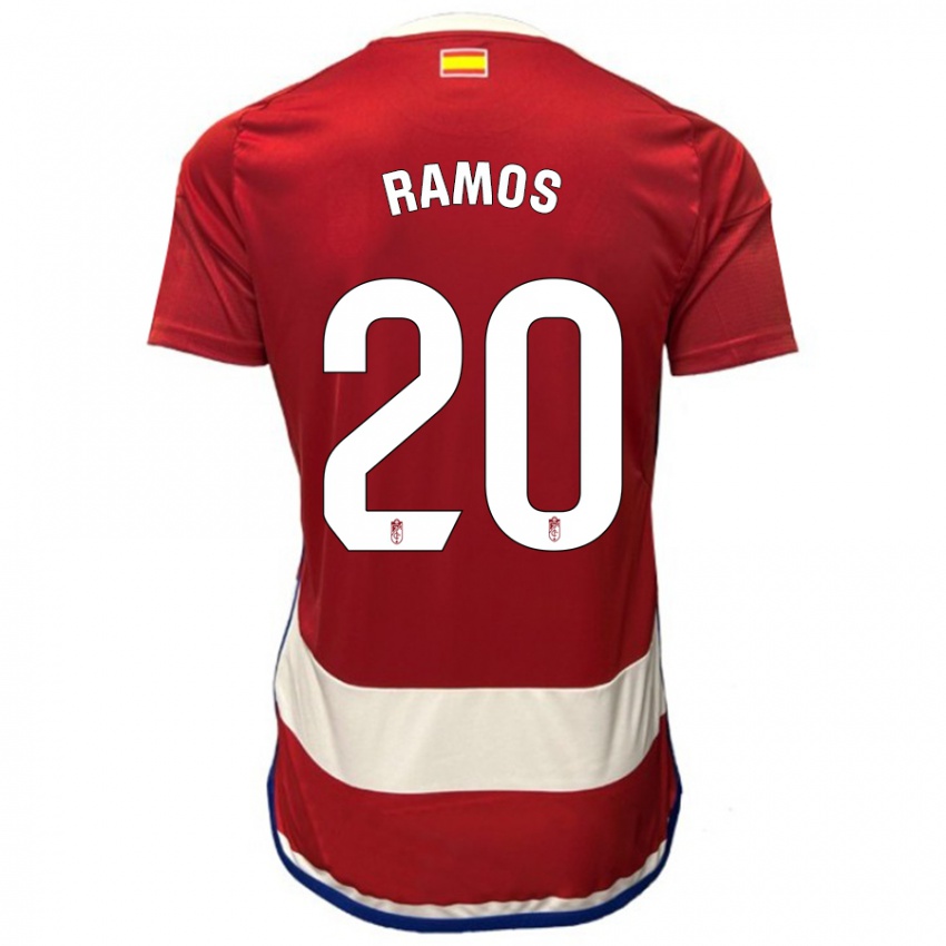 Niño Camiseta Lucía Ramos #20 Rojo 1ª Equipación 2023/24 La Camisa
