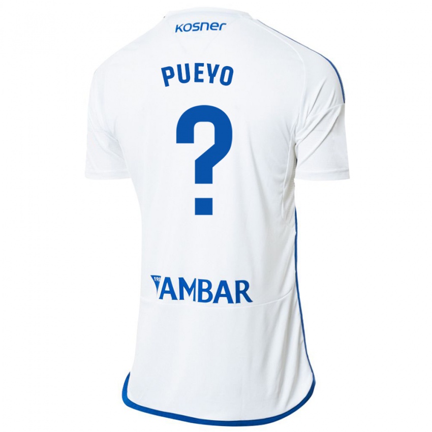 Niño Camiseta Alejandro Monserrate Pueyo #0 Blanco 1ª Equipación 2023/24 La Camisa