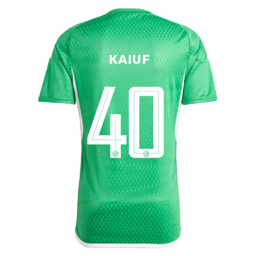 Niño Camiseta Sharif Kaiuf #40 Blanco Azul 1ª Equipación 2023/24 La Camisa