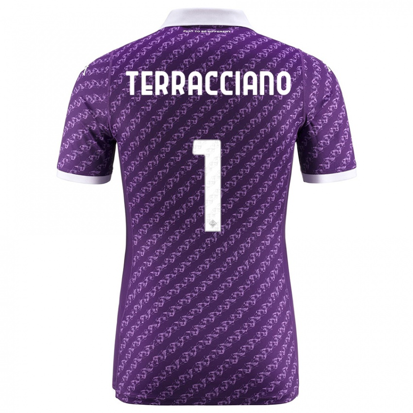 Niño Camiseta Pietro Terracciano #1 Violeta 1ª Equipación 2023/24 La Camisa
