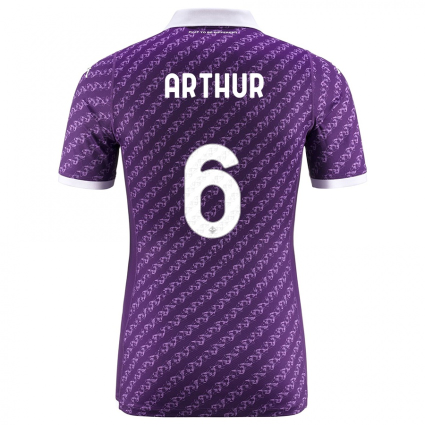 Niño Camiseta Arthur Melo #6 Violeta 1ª Equipación 2023/24 La Camisa