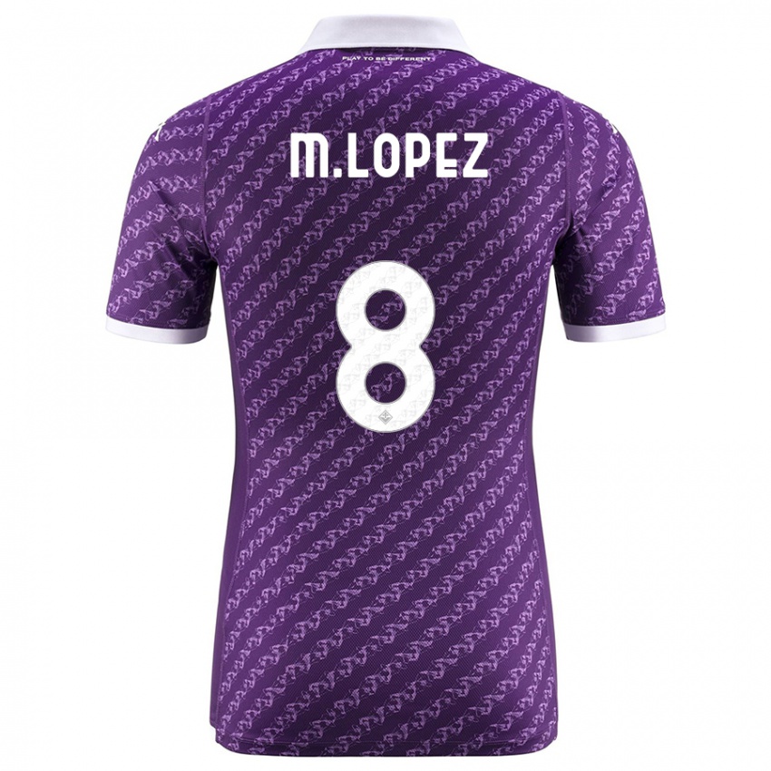 Niño Camiseta Maxime López #8 Violeta 1ª Equipación 2023/24 La Camisa