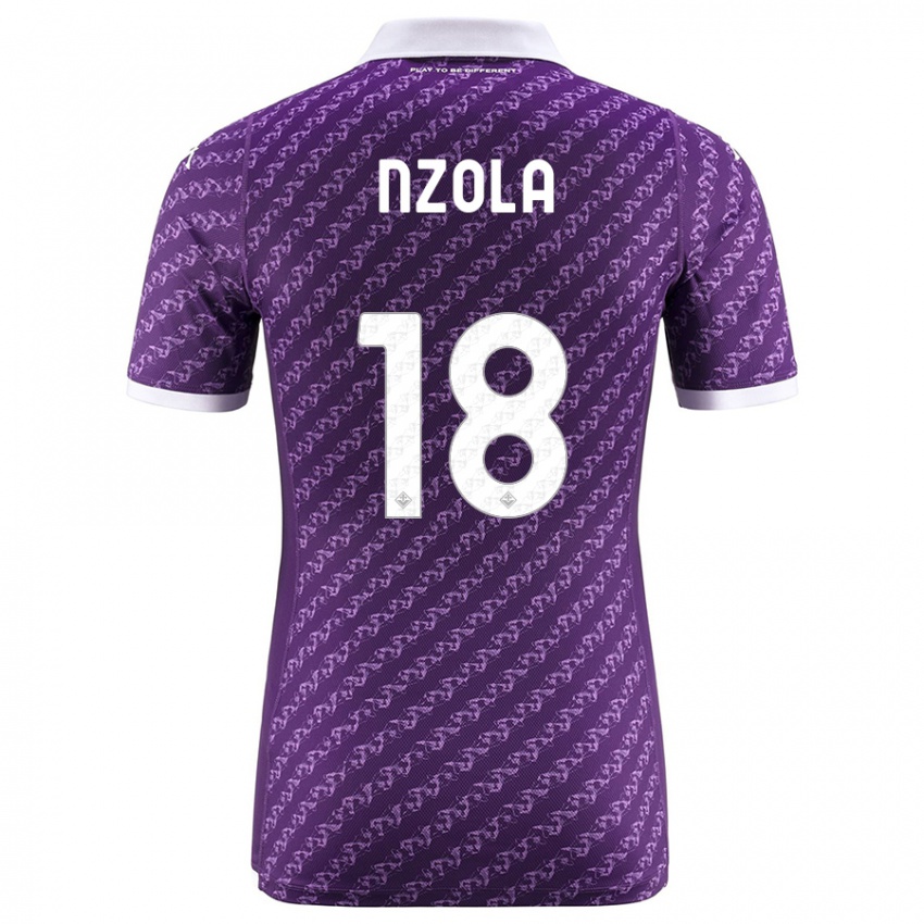 Niño Camiseta M'bala Nzola #18 Violeta 1ª Equipación 2023/24 La Camisa