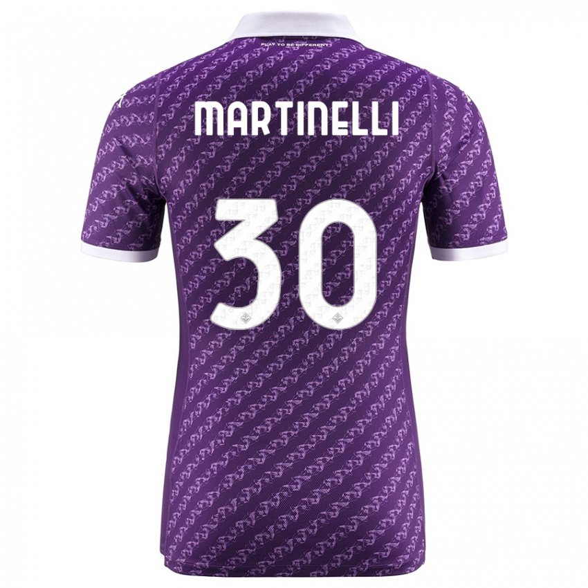Niño Camiseta Tommaso Martinelli #30 Violeta 1ª Equipación 2023/24 La Camisa