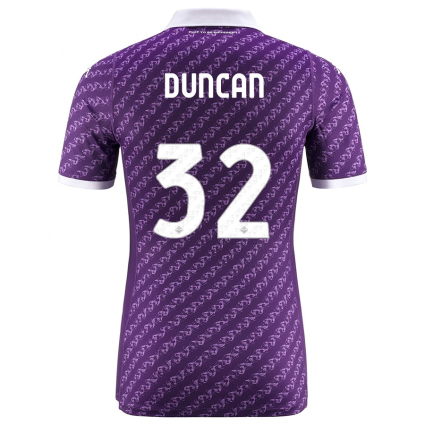 Niño Camiseta Alfred Duncan #32 Violeta 1ª Equipación 2023/24 La Camisa