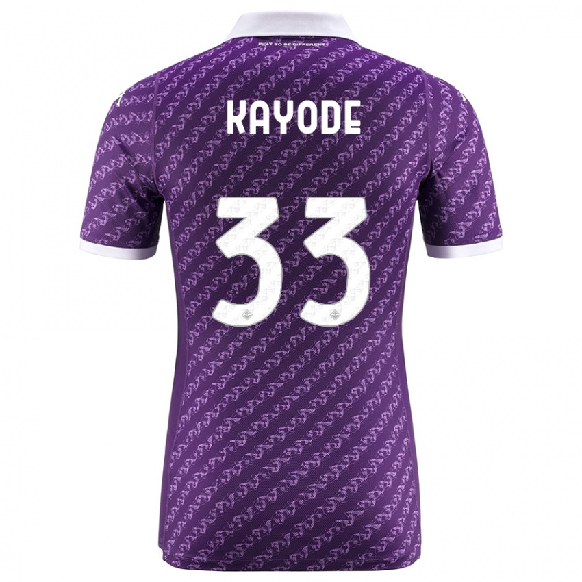 Niño Camiseta Michael Kayode #33 Violeta 1ª Equipación 2023/24 La Camisa