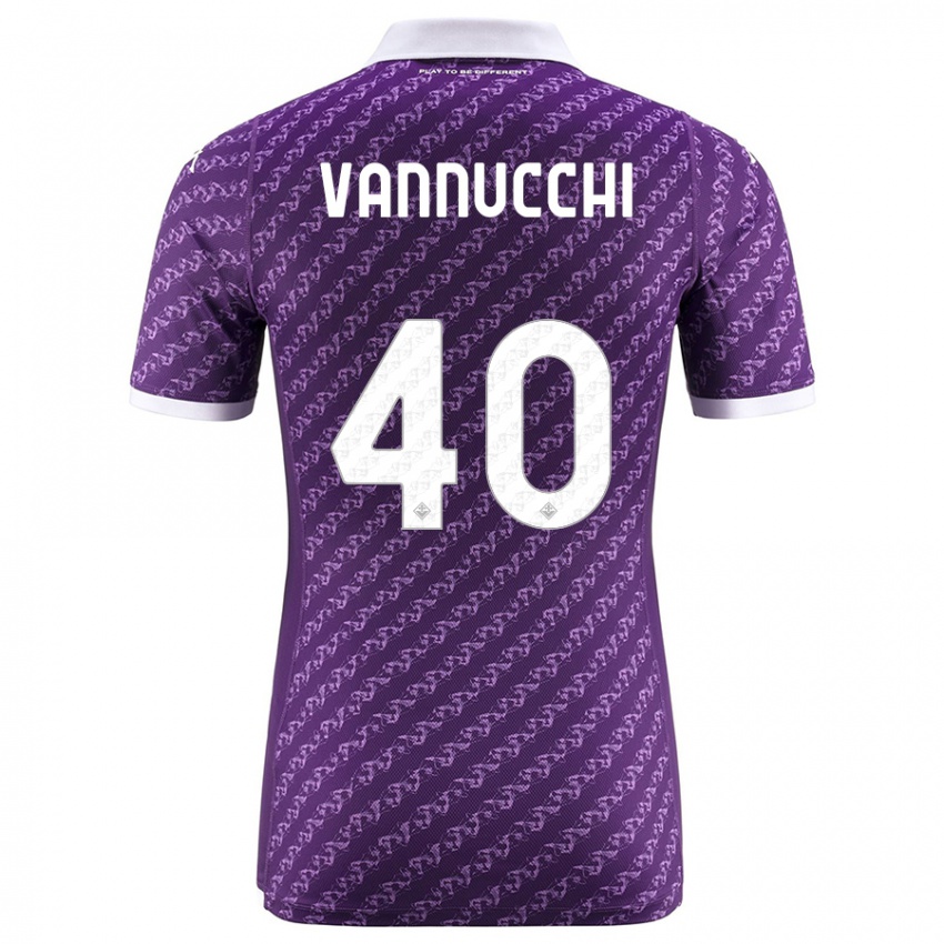 Niño Camiseta Tommaso Vannucchi #40 Violeta 1ª Equipación 2023/24 La Camisa