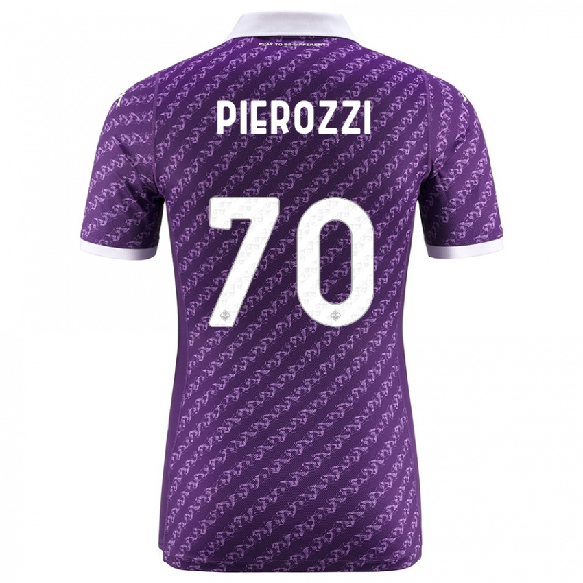 Niño Camiseta Niccolò Pierozzi #70 Violeta 1ª Equipación 2023/24 La Camisa
