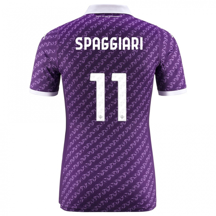 Niño Camiseta Riccardo Spaggiari #11 Violeta 1ª Equipación 2023/24 La Camisa