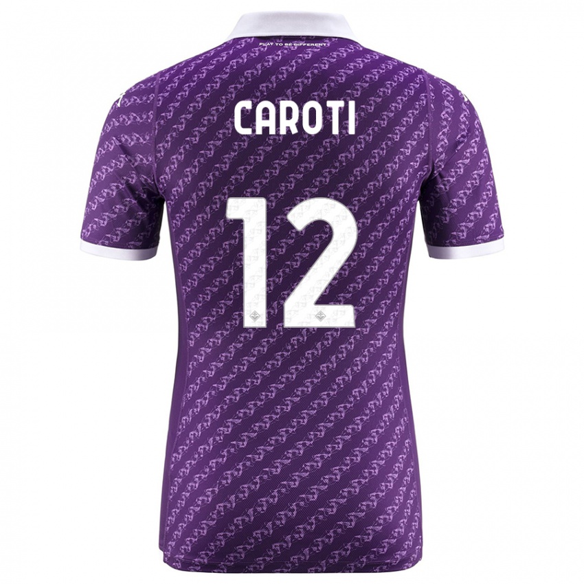 Niño Camiseta Filippo Caroti #12 Violeta 1ª Equipación 2023/24 La Camisa