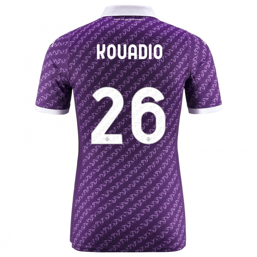 Niño Camiseta Eddy Kouadio #26 Violeta 1ª Equipación 2023/24 La Camisa