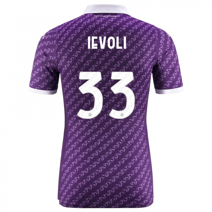Niño Camiseta Mattia Ievoli #33 Violeta 1ª Equipación 2023/24 La Camisa