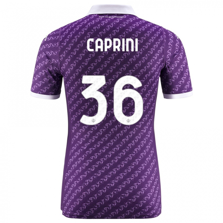 Niño Camiseta Maat Daniel Caprini #36 Violeta 1ª Equipación 2023/24 La Camisa