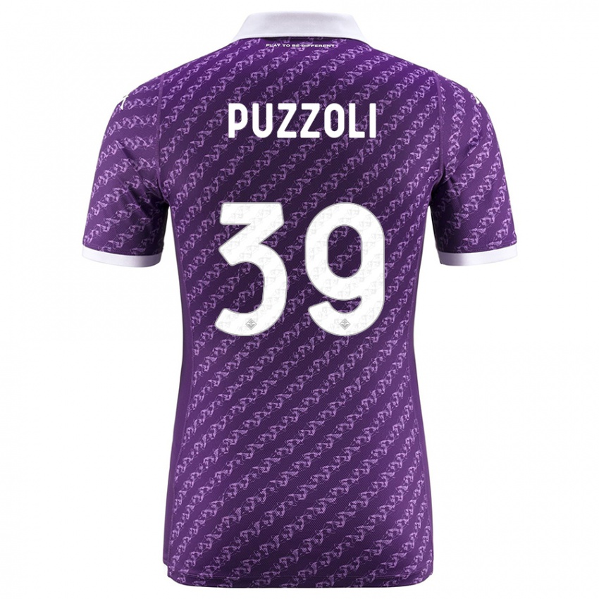 Niño Camiseta Giorgio Puzzoli #39 Violeta 1ª Equipación 2023/24 La Camisa