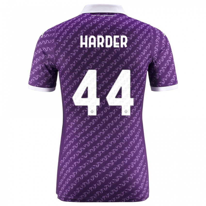 Niño Camiseta Jonas Harder #44 Violeta 1ª Equipación 2023/24 La Camisa