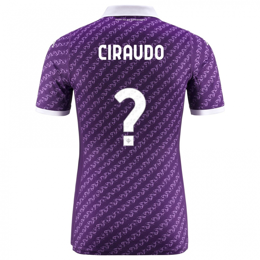 Niño Camiseta Alessio Ciraudo #0 Violeta 1ª Equipación 2023/24 La Camisa
