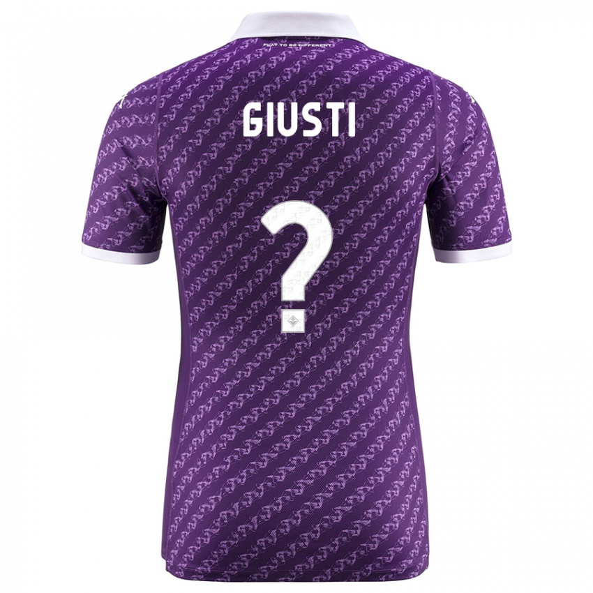 Niño Camiseta Edoardo Giusti #0 Violeta 1ª Equipación 2023/24 La Camisa