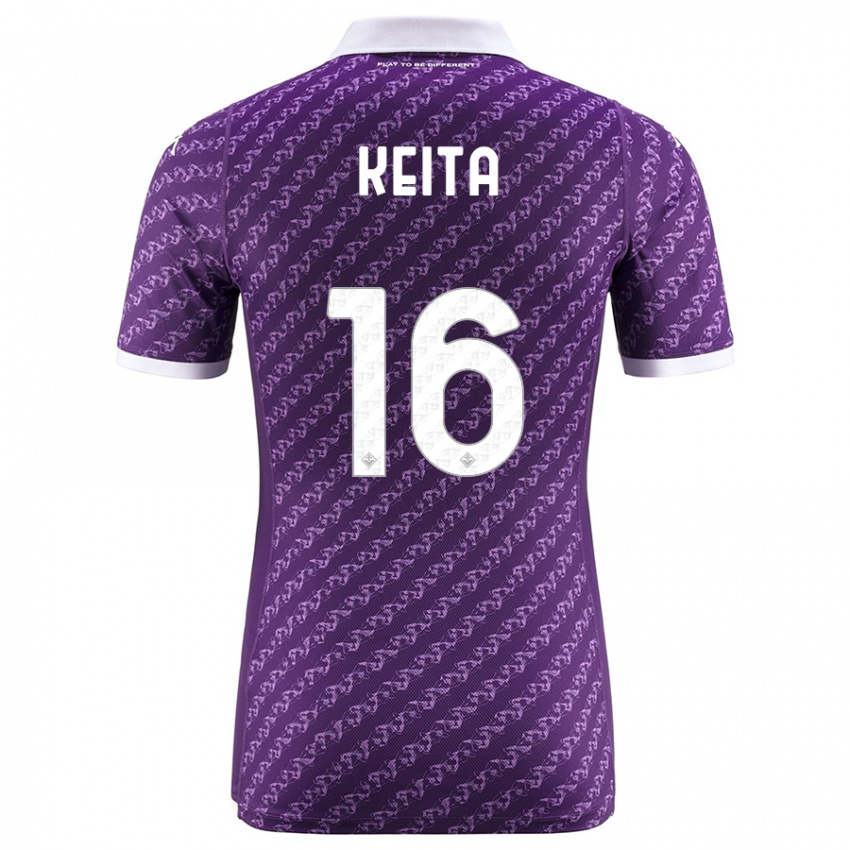 Niño Camiseta Bala Keita #16 Violeta 1ª Equipación 2023/24 La Camisa