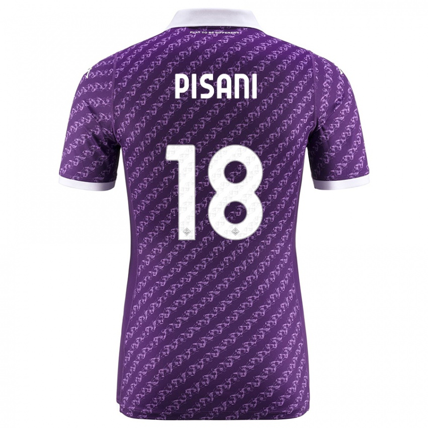 Niño Camiseta Diego Pisani #18 Violeta 1ª Equipación 2023/24 La Camisa