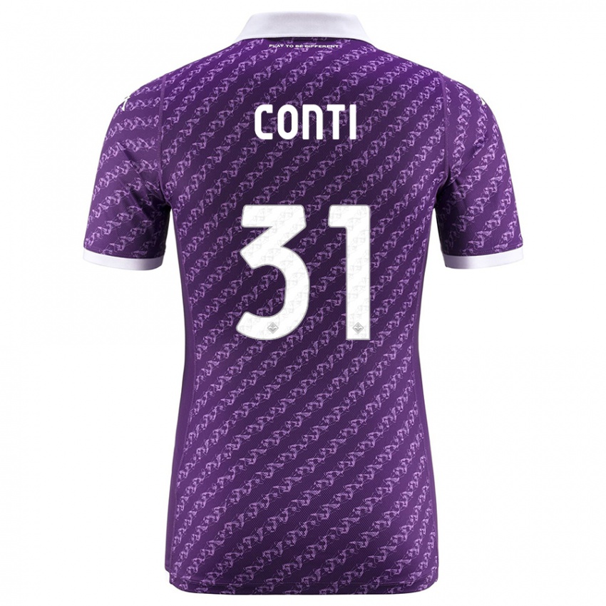 Niño Camiseta Gabriele Conti #31 Violeta 1ª Equipación 2023/24 La Camisa