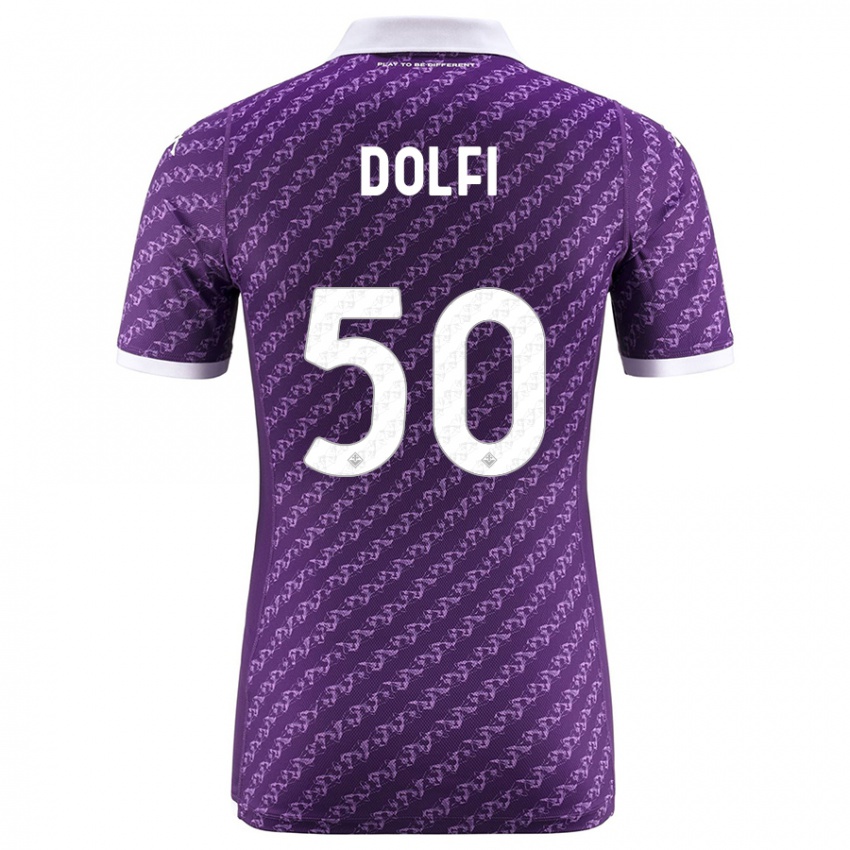Niño Camiseta Brando Dolfi #50 Violeta 1ª Equipación 2023/24 La Camisa