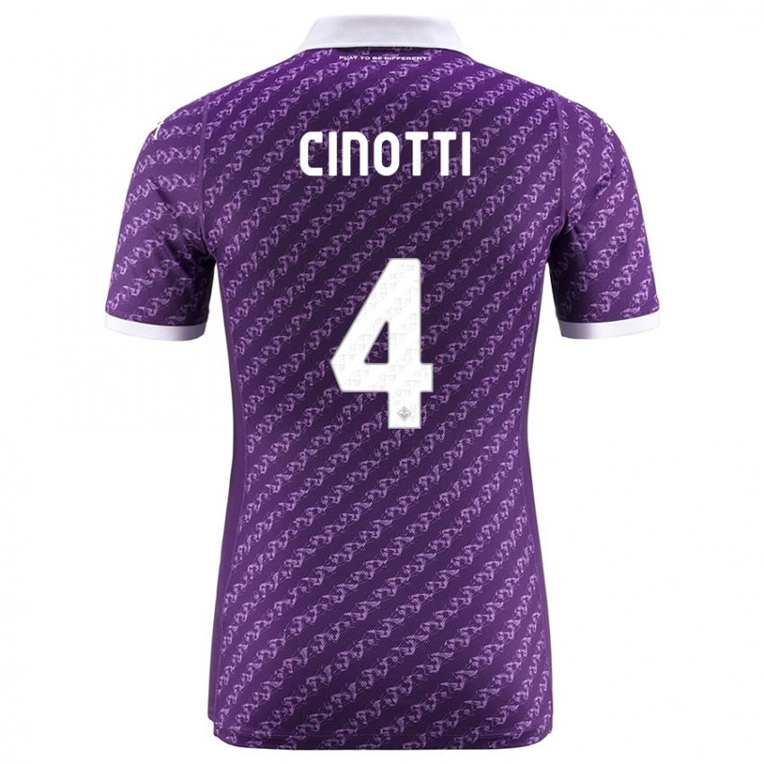 Niño Camiseta Norma Cinotti #4 Violeta 1ª Equipación 2023/24 La Camisa