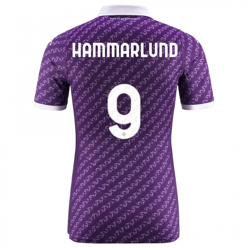Niño Camiseta Pauline Hammarlund #9 Violeta 1ª Equipación 2023/24 La Camisa