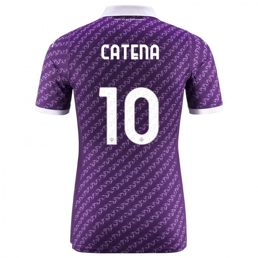 Niño Camiseta Michaela Catena #10 Violeta 1ª Equipación 2023/24 La Camisa