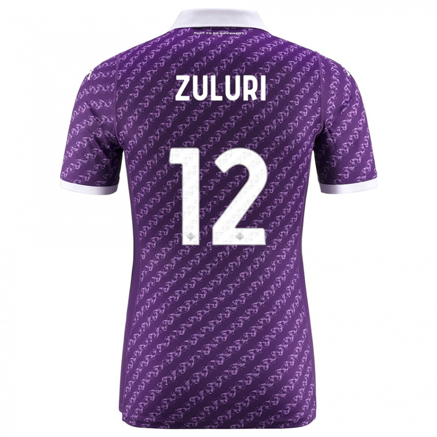 Niño Camiseta Athena Zuluri #12 Violeta 1ª Equipación 2023/24 La Camisa