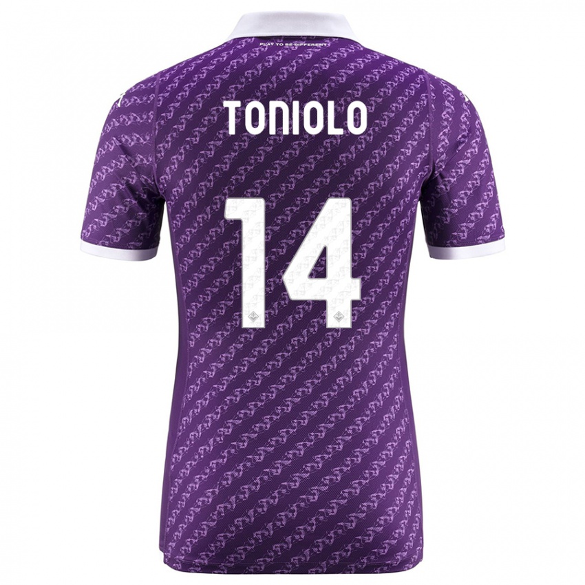 Niño Camiseta Martina Toniolo #14 Violeta 1ª Equipación 2023/24 La Camisa